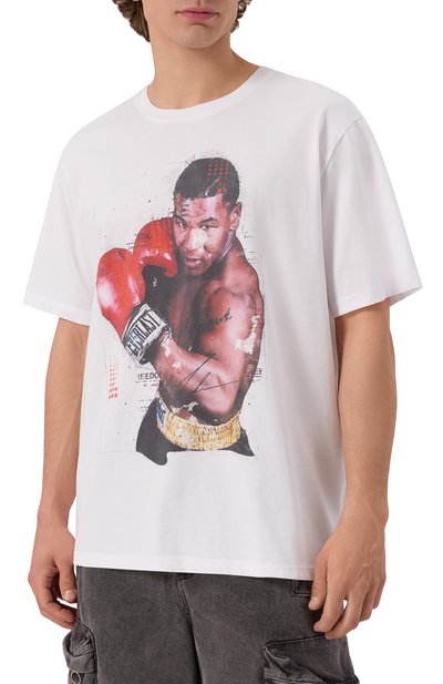 Хлопковая футболка BISIBIGLIO, арт. RED GL0V SIGN, фото 3