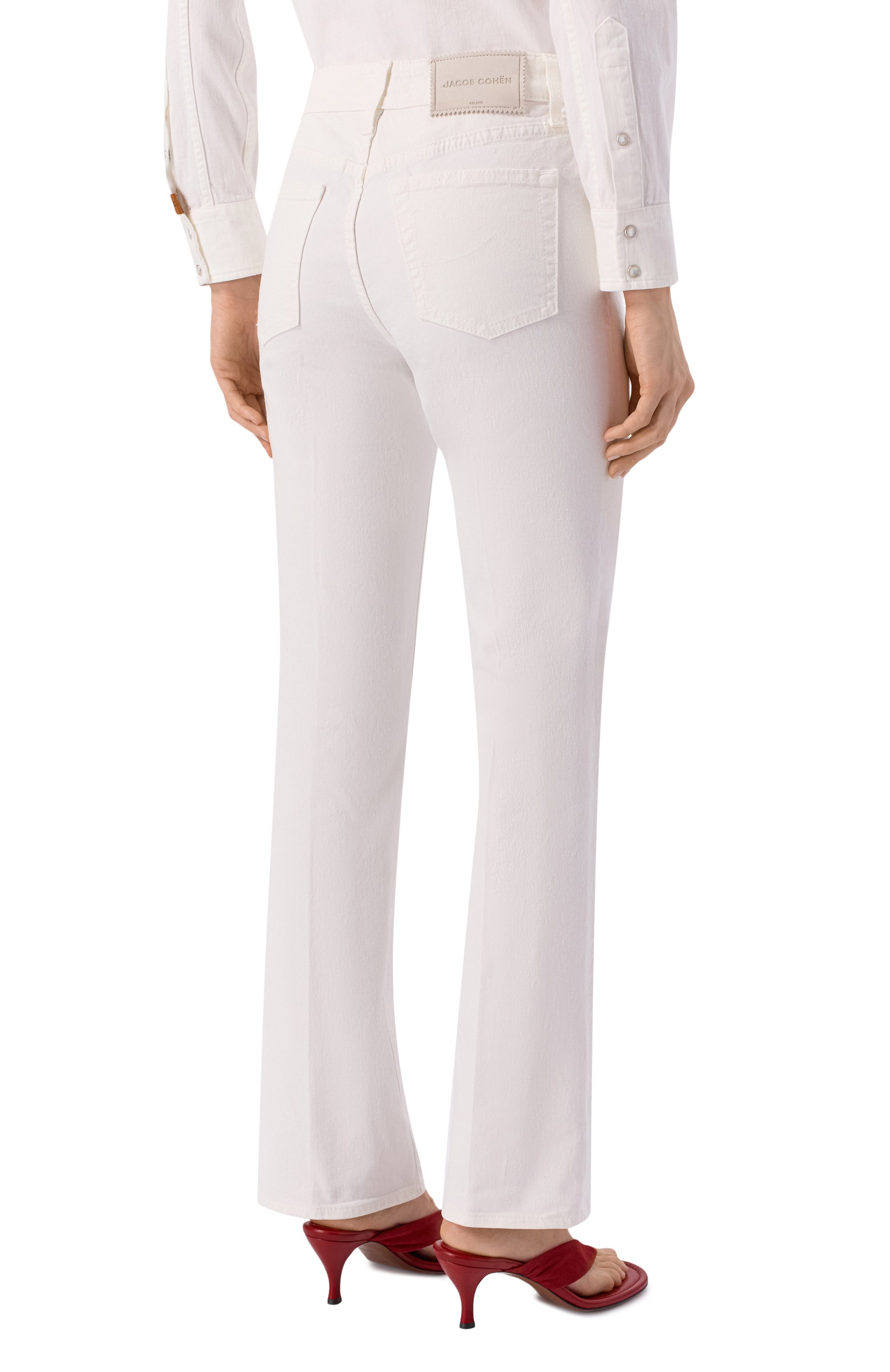 Джинсы kate JACOB COHEN белого цвета по цене 44050 руб., арт. JDM_Q0030 001 S3848 TR, фото 4 Джинсы kate JACOB COHEN, арт. JDM_Q0030 001 S3848 TR, фото 4