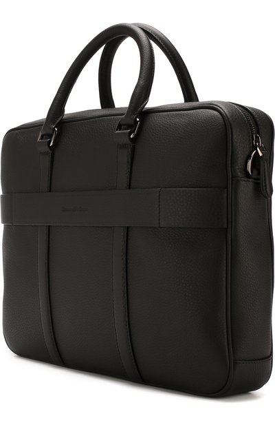 Кожаная сумка для ноутбука с плечевым ремнем ZEGNA, арт. C1275X-CBS, фото 3