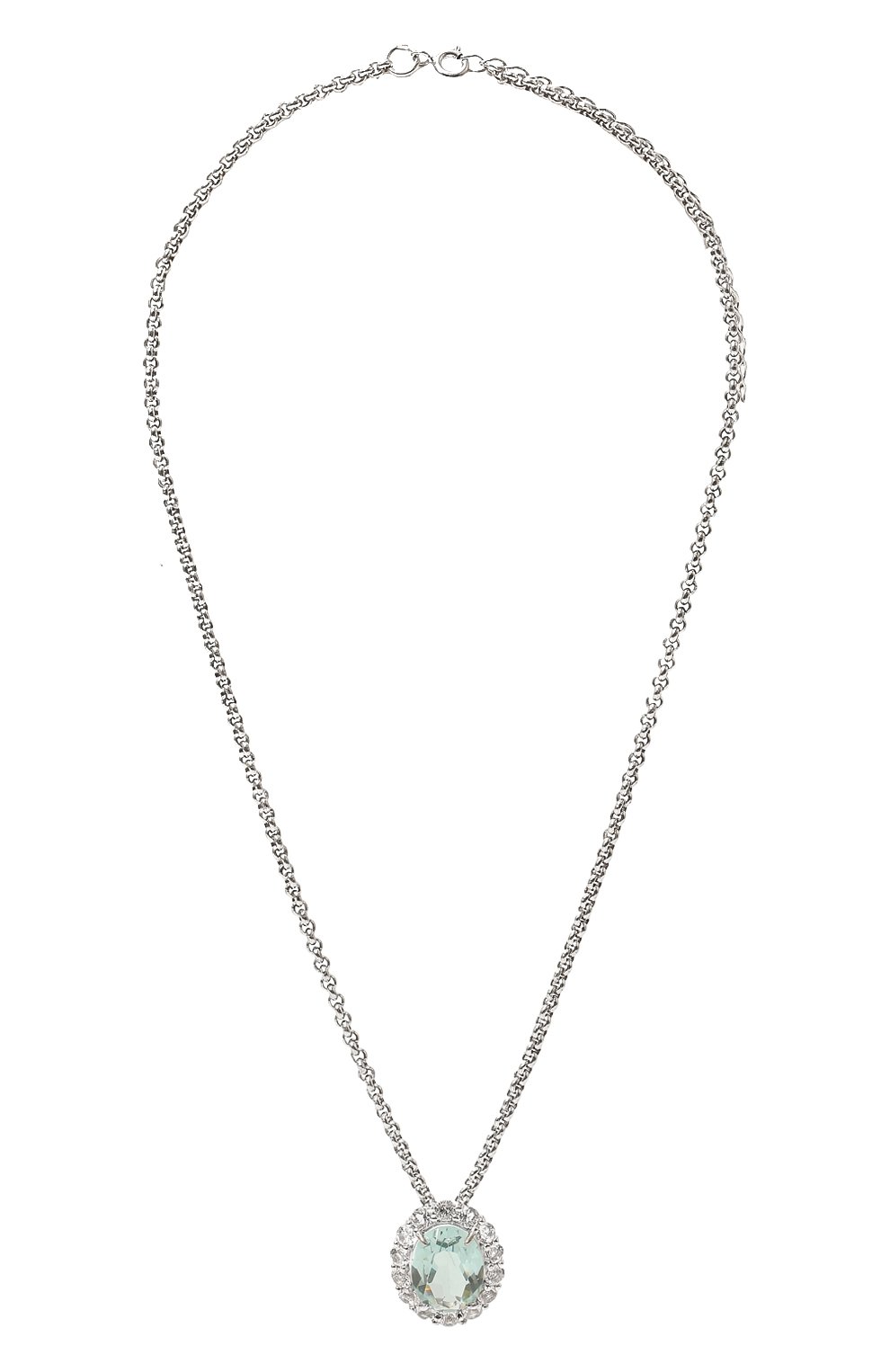 Кулон на цепочке SECRETS JEWELRY светло-голубого цвета по цене 35710 руб., арт. ЦГТОС00715, фото 1 Кулон на цепочке SECRETS JEWELRY, арт. ЦГТОС00715, фото 1