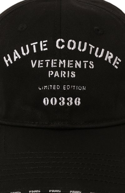 Хлопковая бейсболка VETEMENTS, арт. UA53CA100B 1052/W, фото 4