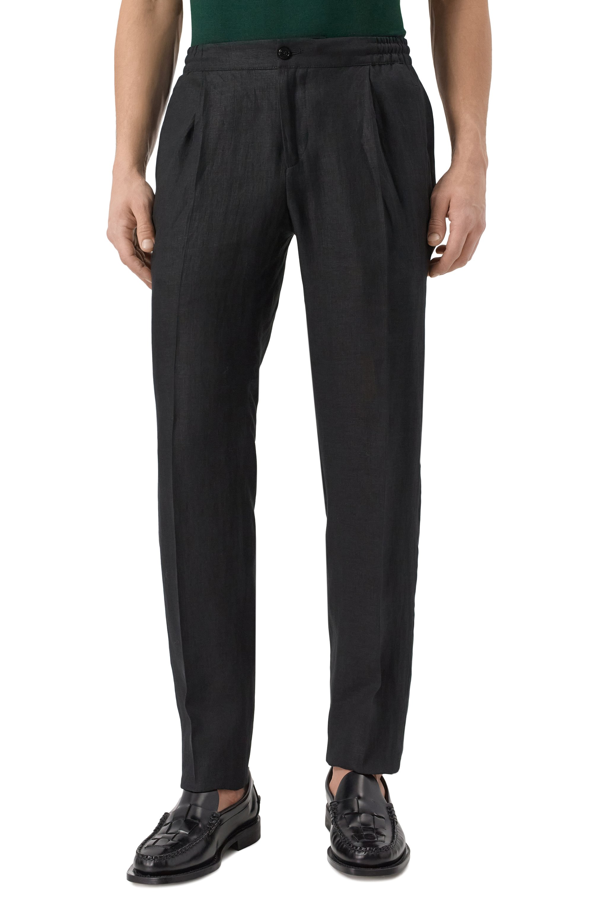 Льняные брюки KITON, арт. UPN01H0928621, фото 3