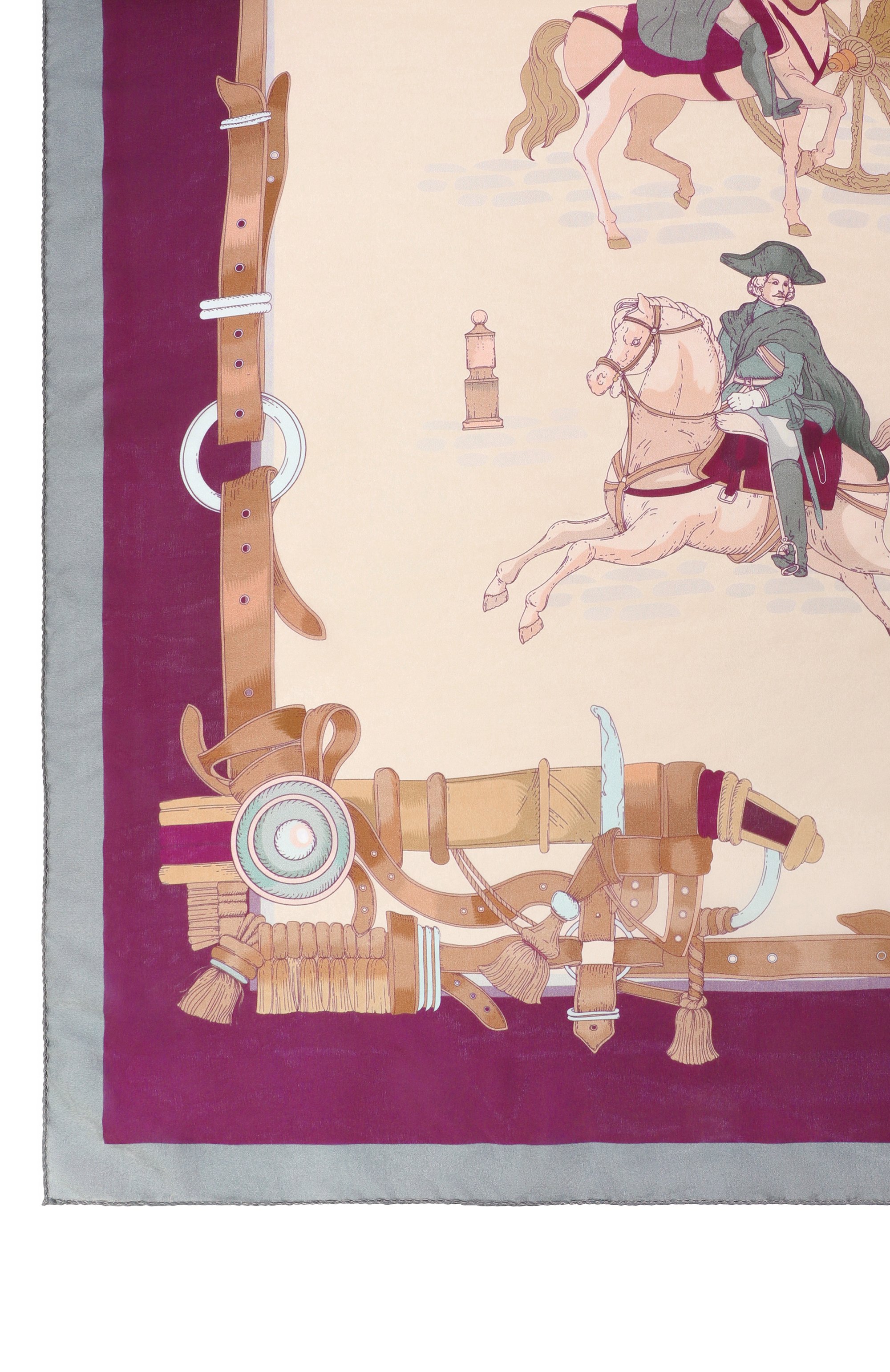 Шелковая шаль царский выезд GOURJI, арт. 91169037/62108, фото 4