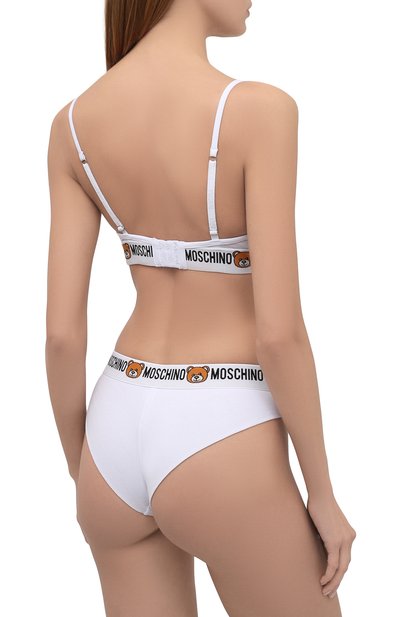 Комплект из двух трусов-слипов MOSCHINO белого цвета по цене 7995 руб., арт. A4711/9003, фото 3 Комплект из двух трусов-слипов MOSCHINO, арт. A4711/9003, фото 3