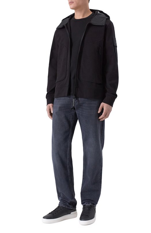 Хлопковая толстовка C.P. Company 20CLSS016A/006452M Чёрный  20CLSS016A/006452M Фото 2