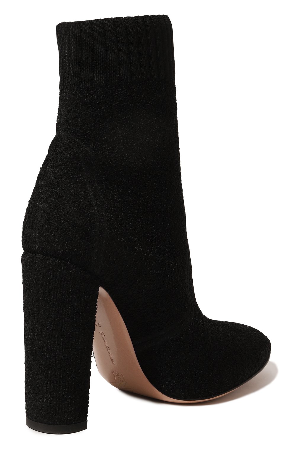 Текстильные ботильоны isa на устойчивом каблуке GIANVITO ROSSI, арт. G70311.15RIC.KIBNER0, фото 5