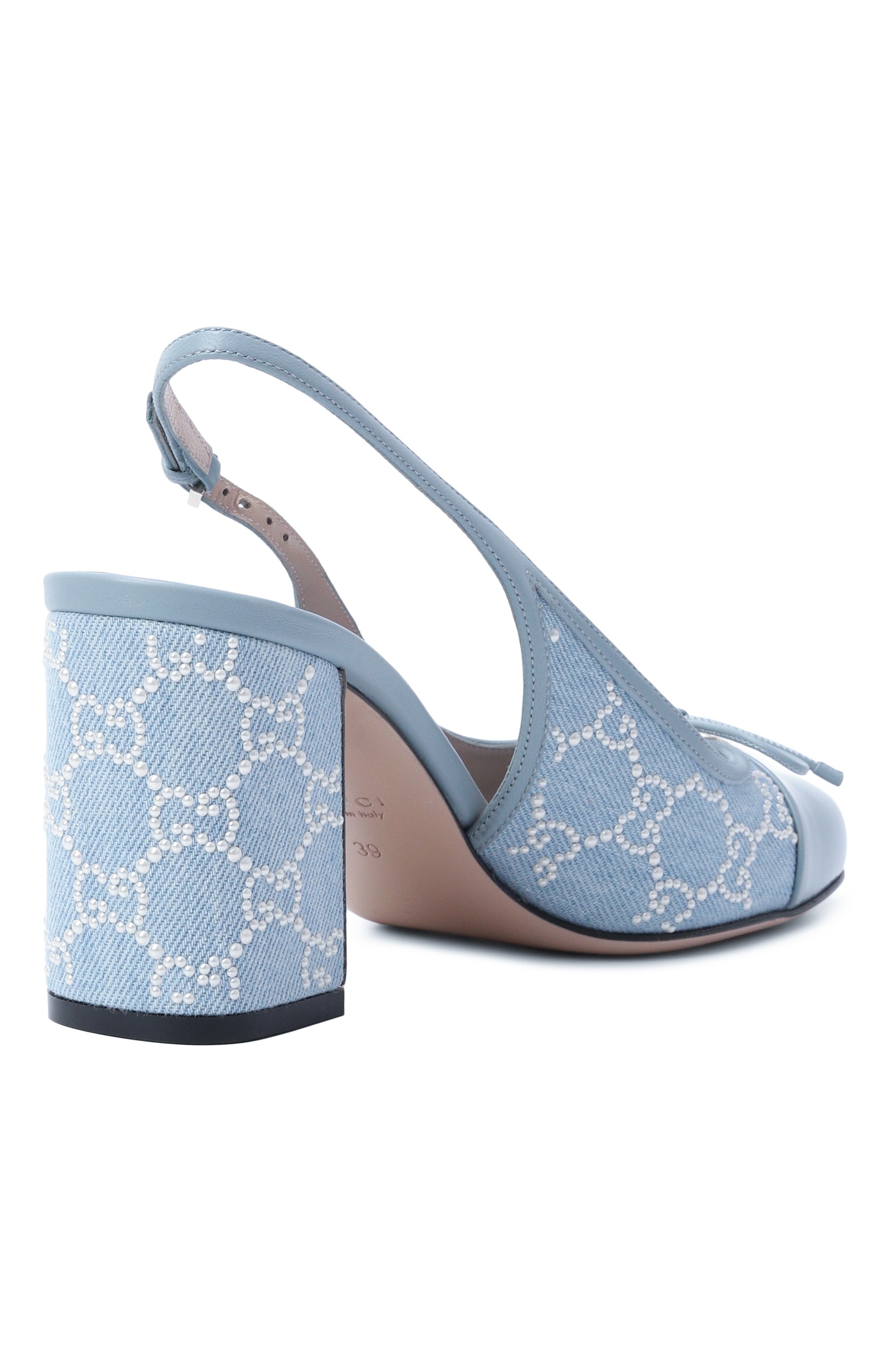 Комбинированные туфли new marmont gg GUCCI, арт. 854891/AAFWT, фото 5