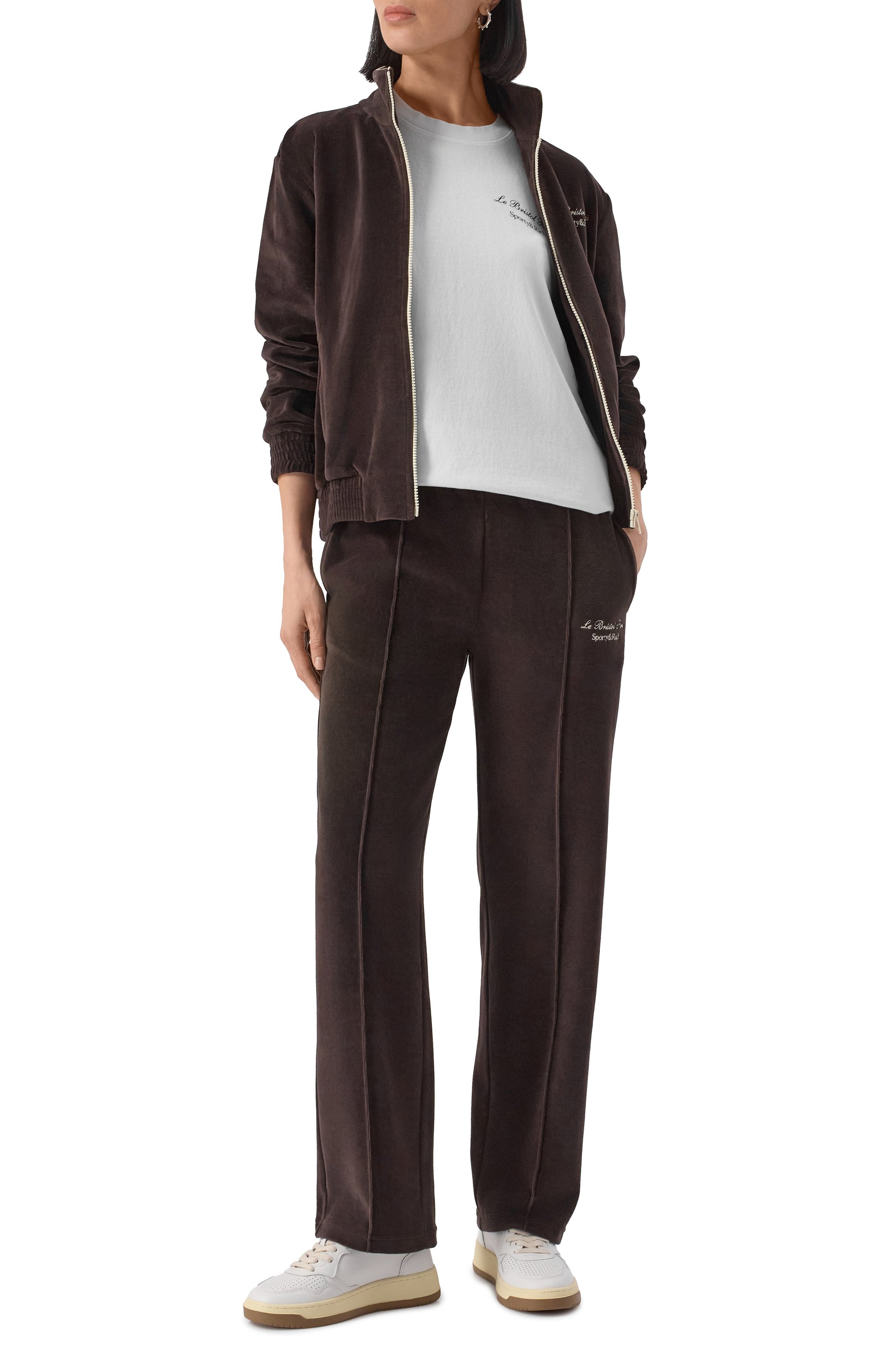 Хлопковая футболка sporty & rich x le bristol paris SPORTY AND RICH белого цвета по цене 9950 руб., арт. T0043517619WH01, фото 2 Хлопковая футболка sporty & rich x le bristol paris SPORTY AND RICH, арт. T0043517619WH01, фото 2