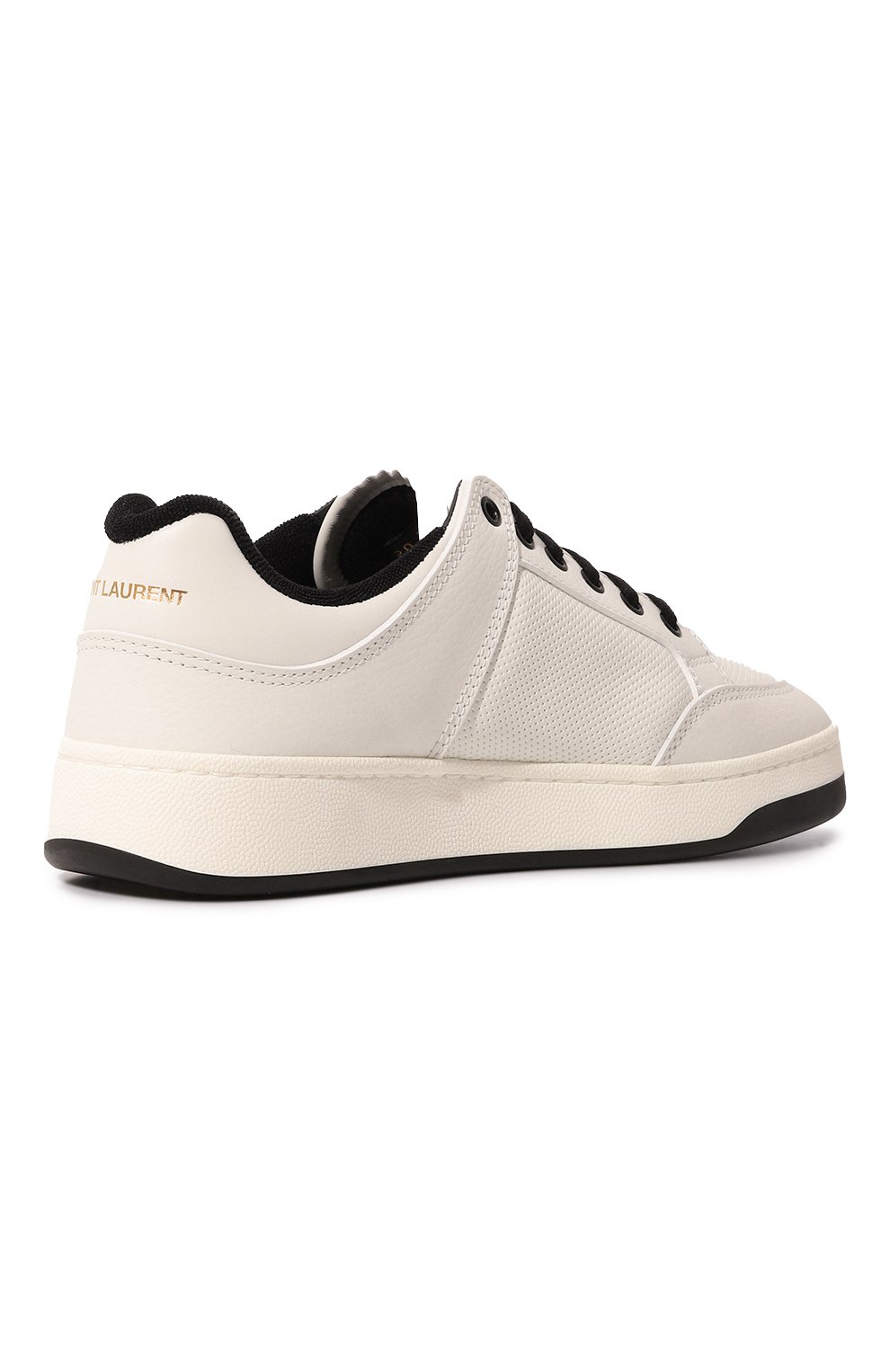 Кожаные кеды sl/61 SAINT LAURENT белого цвета по цене 89950 руб., арт. 713600, фото 5 Кожаные кеды sl/61 SAINT LAURENT, арт. 713600, фото 5