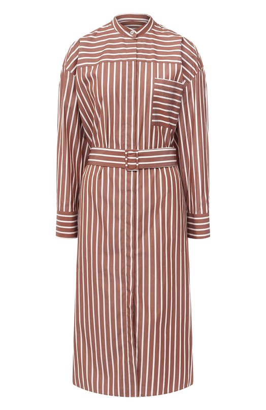 

Хлопковое платье MSGM, Коричневый