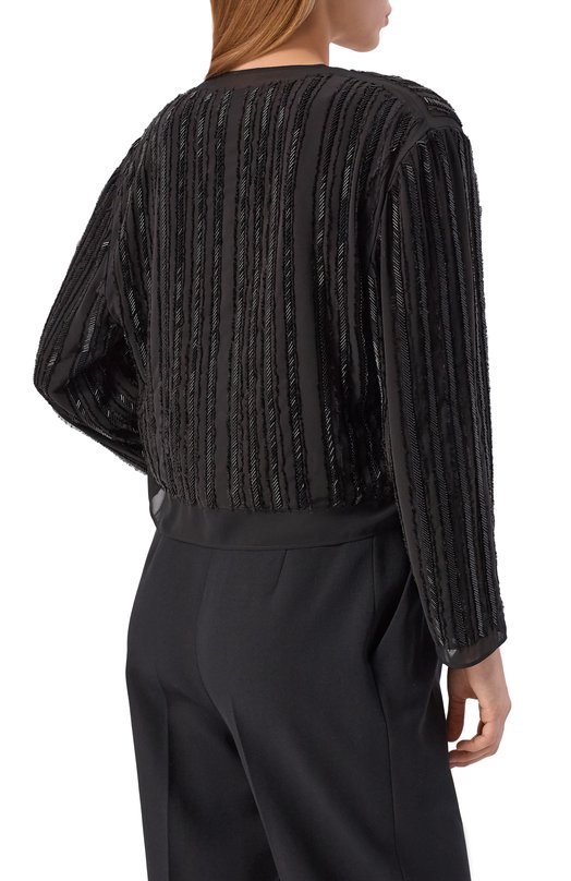 Жакет с отделкой бисером BOSS 50546934 Чёрный  50546934 Фото 4