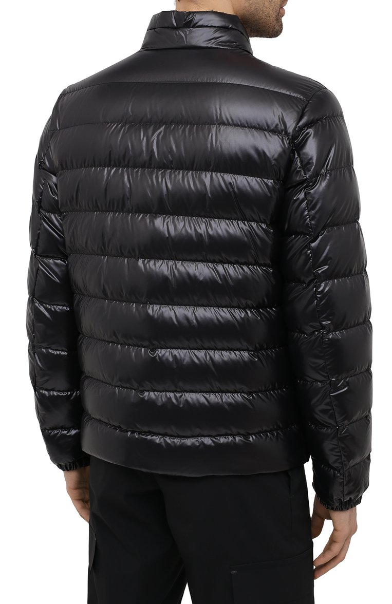 Мужская пуховая куртка amalthea 2 moncler 1952 MONCLER GENIUS черного цвета, арт. G1-092-1A543-00-68950 | Фото 4 (Длина (верхняя одежда): Короткие; Стили: Гранж; Материал подклада: Синтетический материал; Рукава: Длинные; Материал внешний: Синтетический материал; Материал утеплителя: Пух и перо; Материал сплава: Проставлено; Драгоценные камни: Проставлено; Мужское Кросс-КТ: Куртка-пуховая)