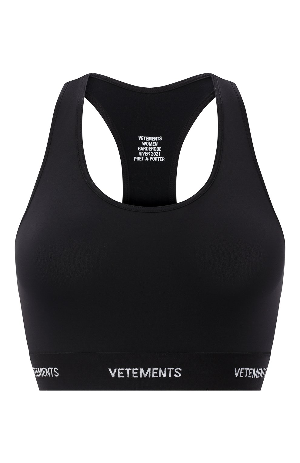 Топ VETEMENTS черного цвета по цене 22300 руб., арт. WAH21TR288 1332/BLACK, фото 1 Топ VETEMENTS, арт. WAH21TR288 1332/BLACK, фото 1