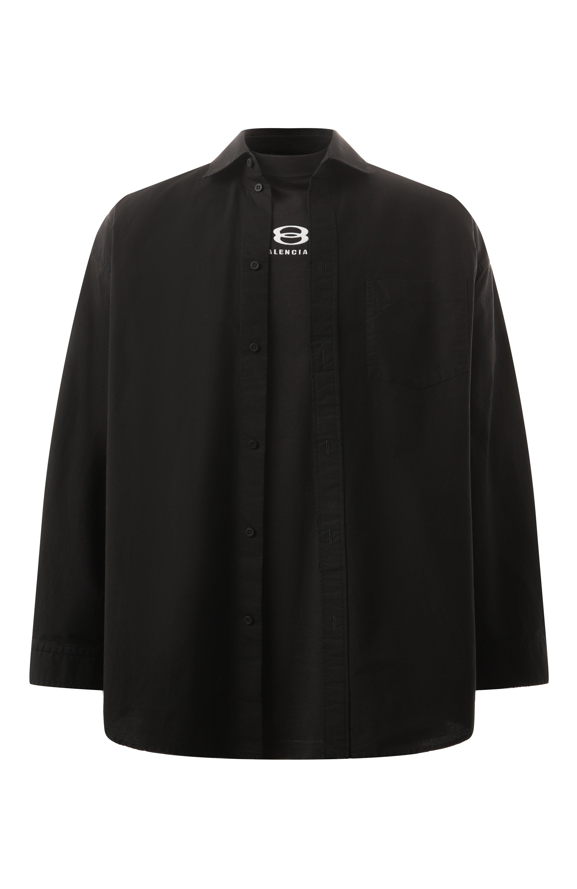 Хлопковая рубашка BALENCIAGA, арт. 794656/TNM60, фото 1