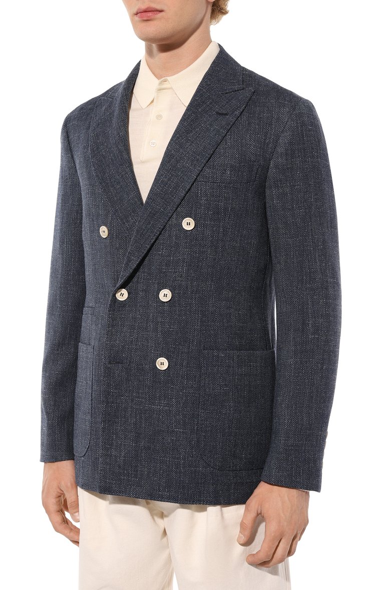 Пиджак из шерсти и шелка BRUNELLO CUCINELLI, арт. MQ4257BBD, фото 3