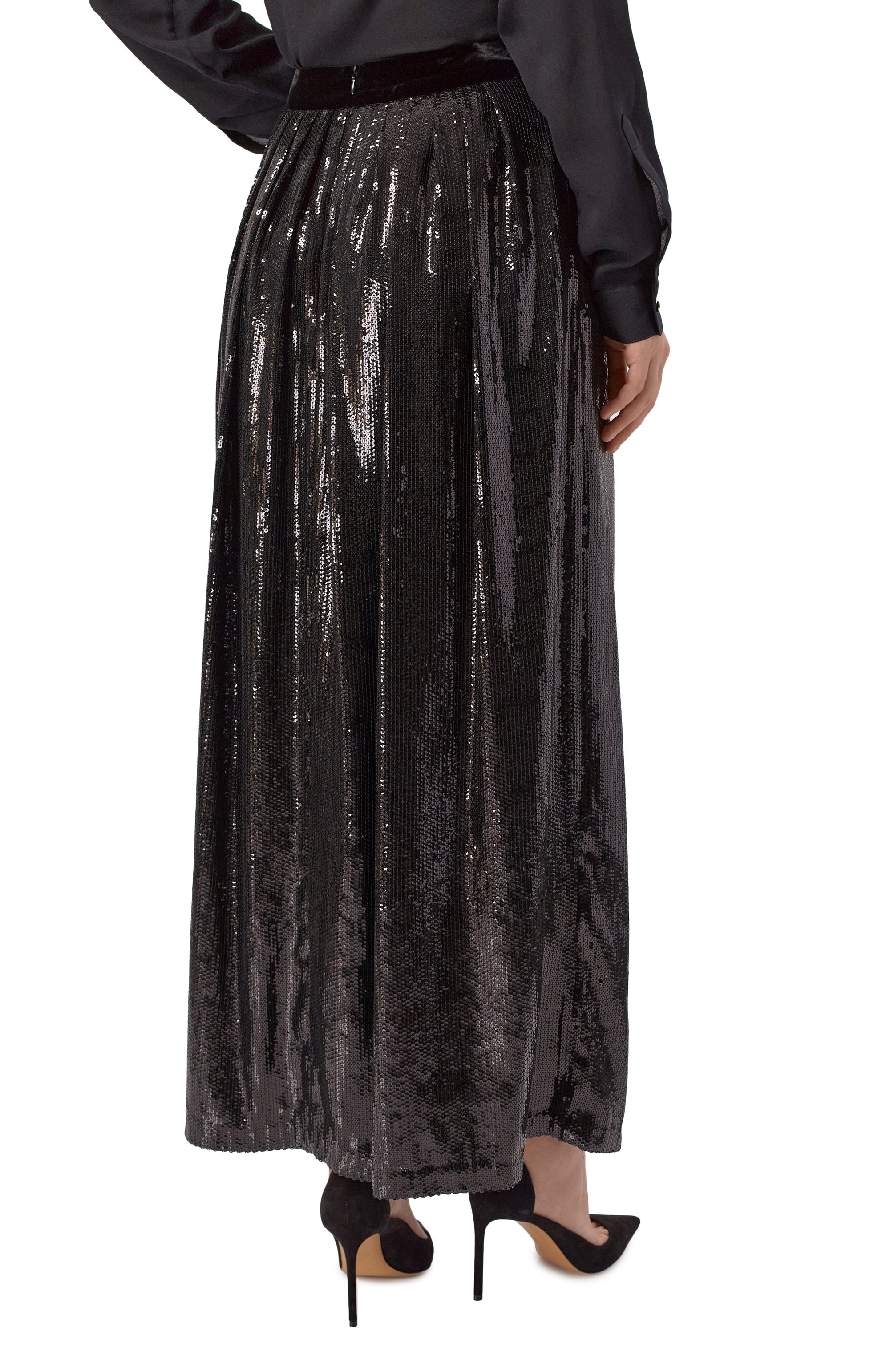 Юбка с отделкой пайетками EMPORIO ARMANI, арт. EW001355/AF14321, фото 4