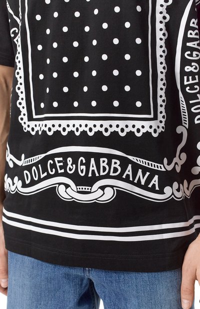 Хлопковая футболка DOLCE & GABBANA, арт. G8PN9T/G7N80, фото 5