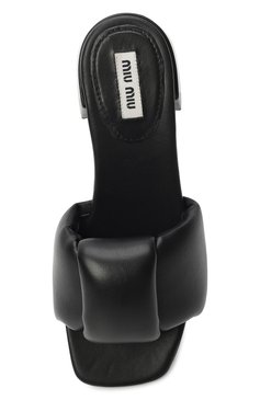 Кожаные мюли MIU MIU, арт. 5XX547-LYB-F0002, фото 1
