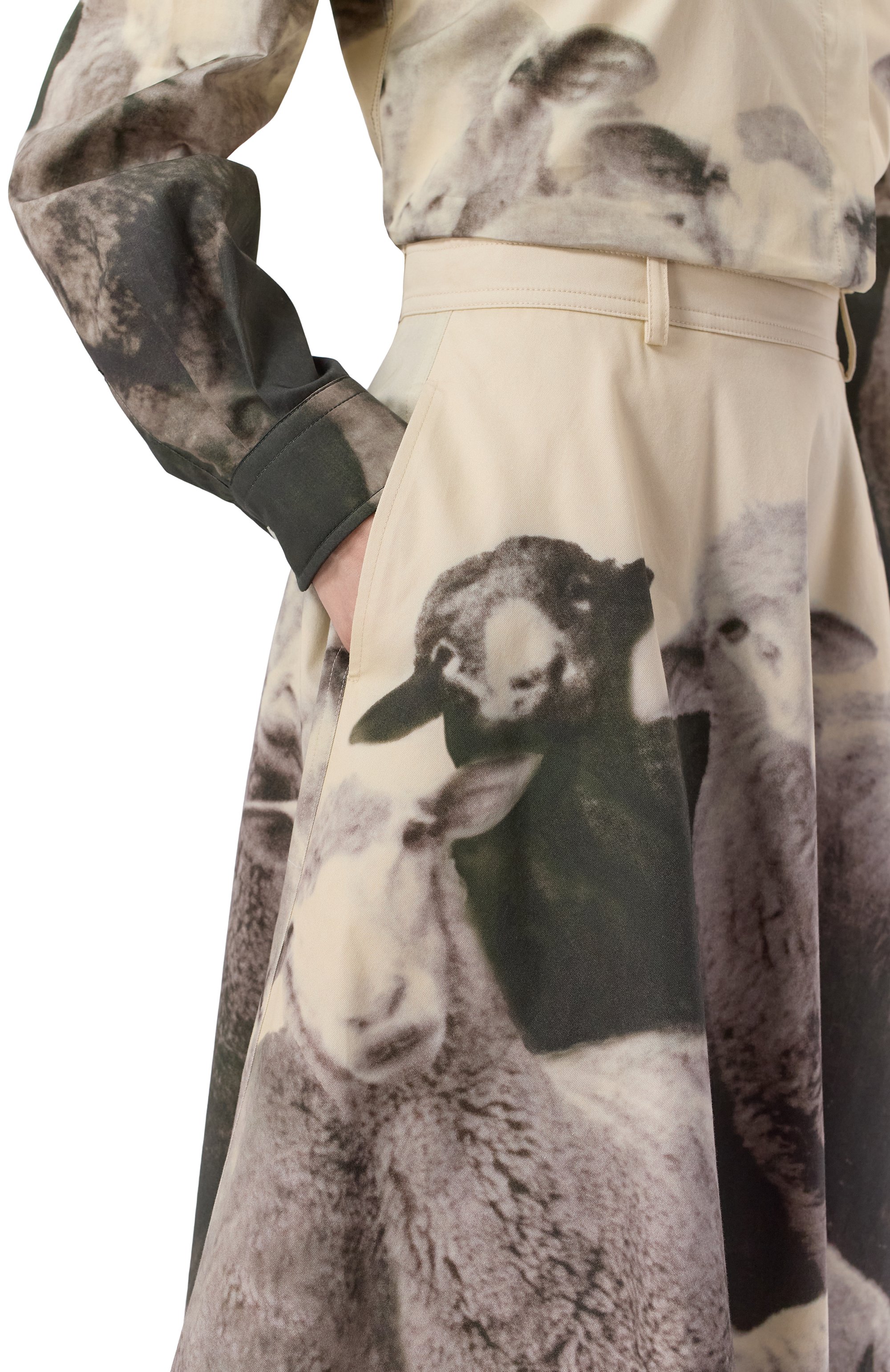 Хлопковая юбка MOSCHINO, арт. A0105/5560, фото 5