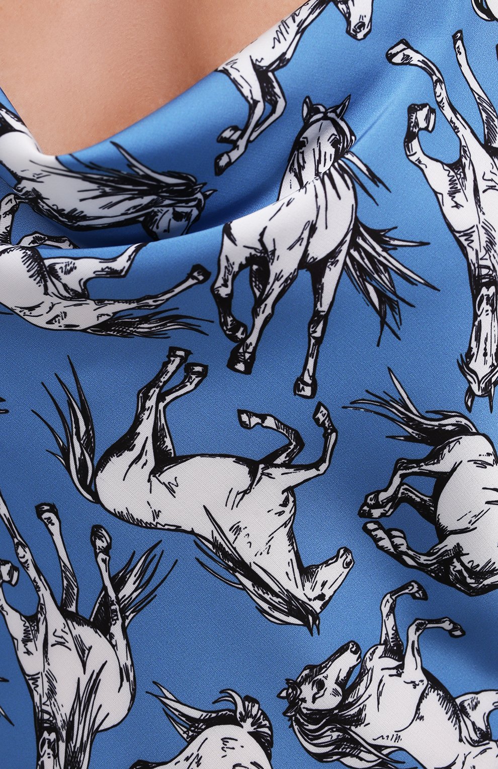Платье SEVEN LAB голубого цвета по цене 16380 руб., арт. D-K1 blue horse, фото 5 Платье SEVEN LAB, арт. D-K1 blue horse, фото 5