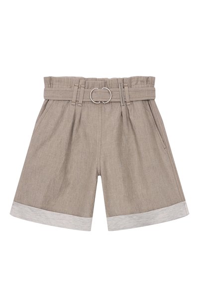 Шорты изо льна и вискозы BRUNELLO CUCINELLI, арт. BL136P233B