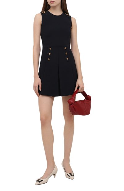 Платье REDVALENTINO темно-синего цвета по цене 59850 руб., арт. XR3VADC0/5LB, фото 2 Платье REDVALENTINO, арт. XR3VADC0/5LB, фото 2