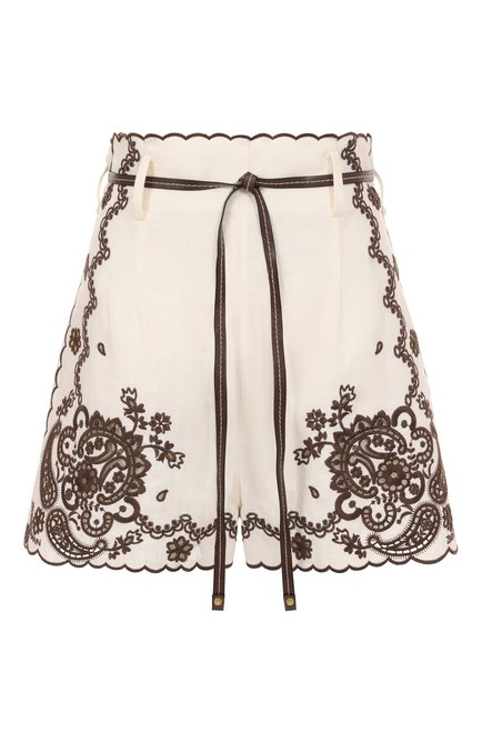 Женские льняные шорты ZIMMERMANN, арт. 3289ASS253