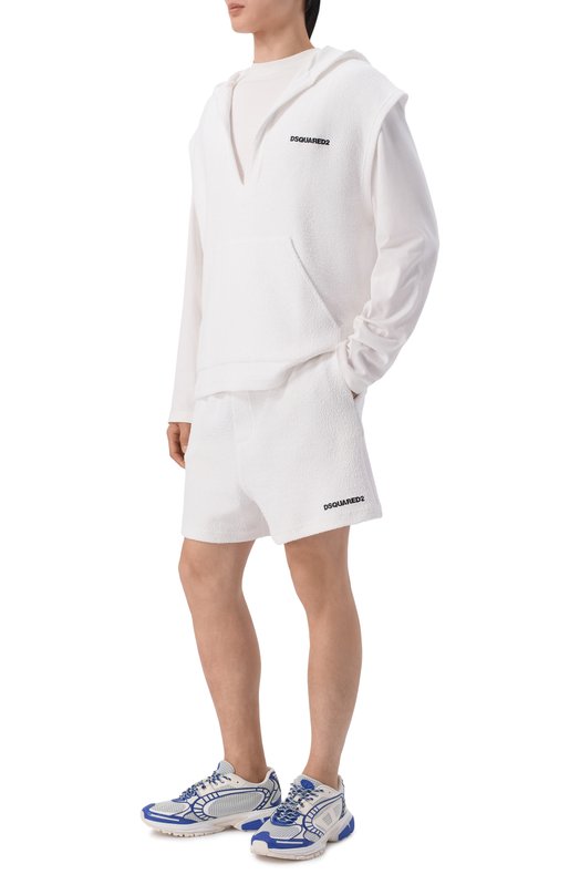 Хлопковые шорты Dsquared2 D7N1E6580 Белый  D7N1E6580 Фото 2