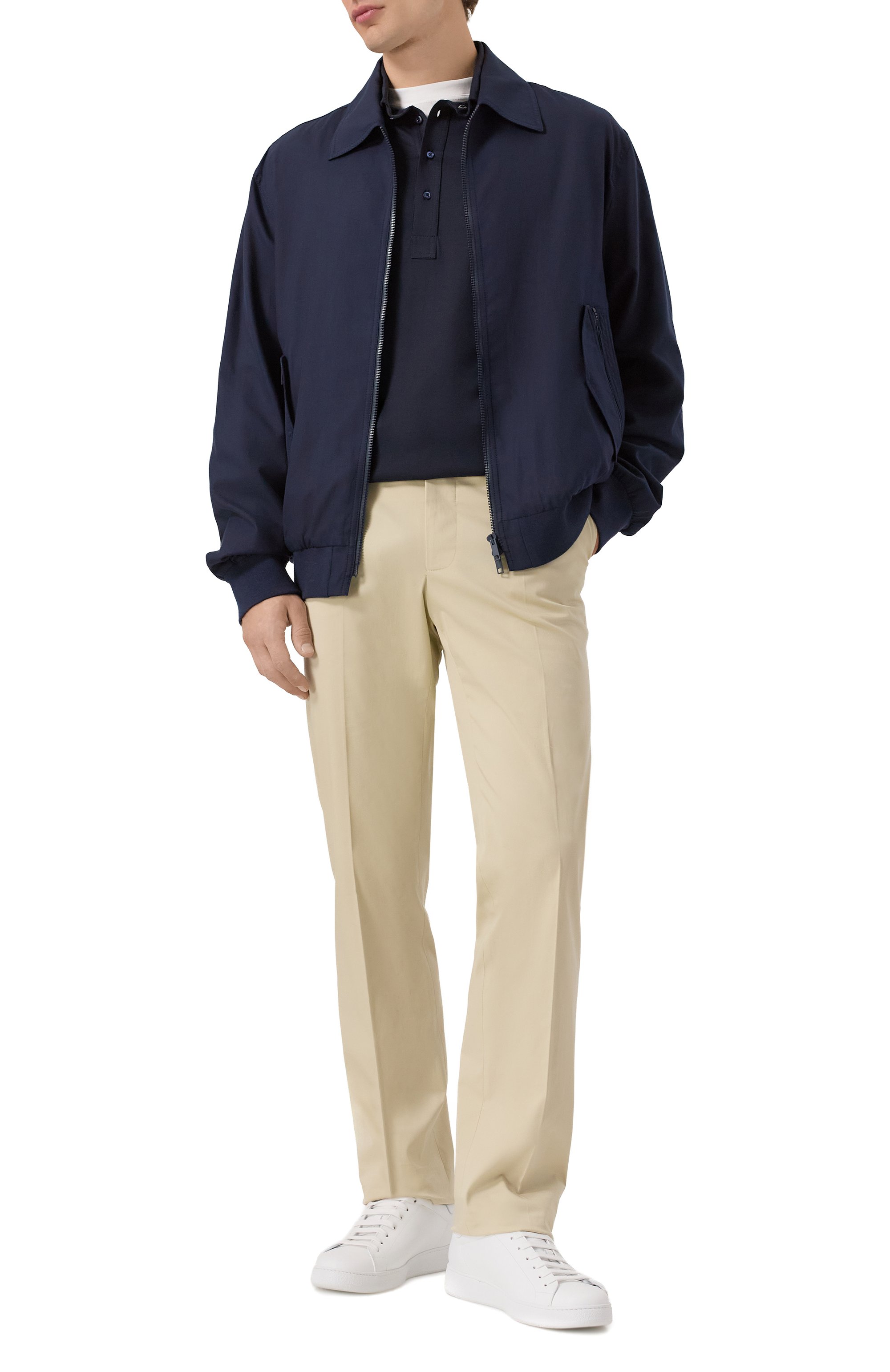 Поло из шелка и хлопка BRUNELLO CUCINELLI, арт. MH8363914, фото 2