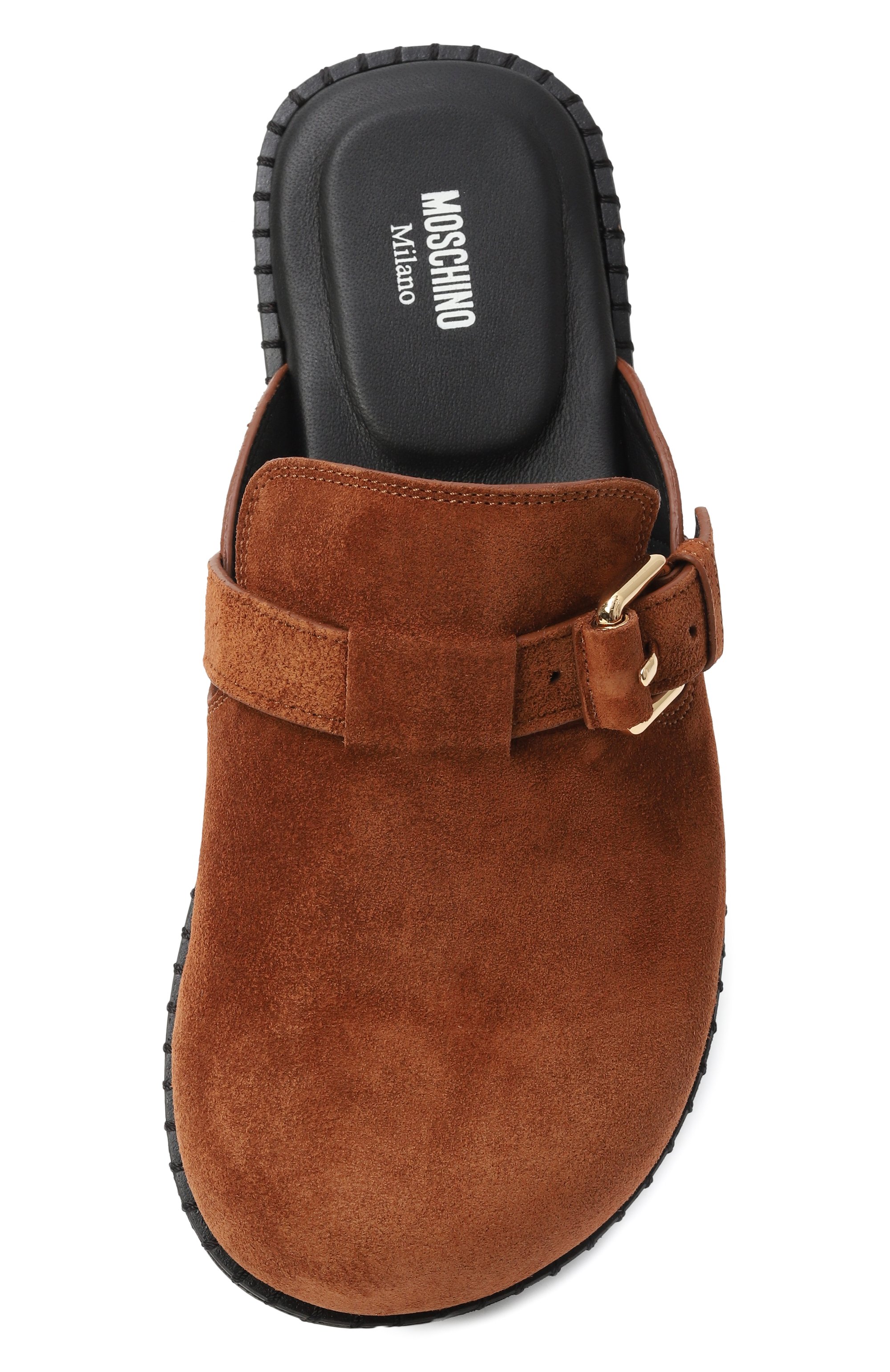 Замшевые сабо MOSCHINO, арт. MA10152G1N/ME0, фото 6