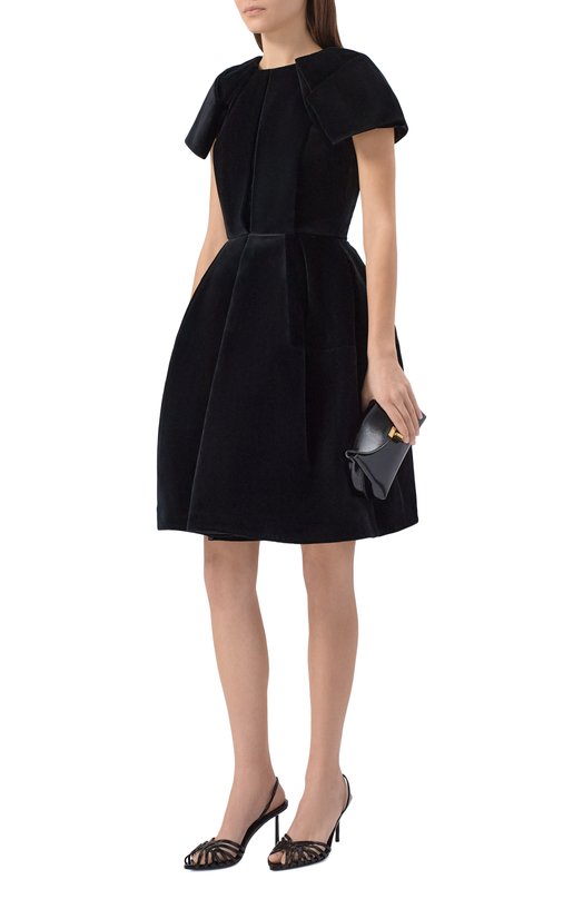 Бархатное платье Dice Kayek FW25R270 KDF BLACK Чёрный  FW25R270 KDF BLACK Фото 2