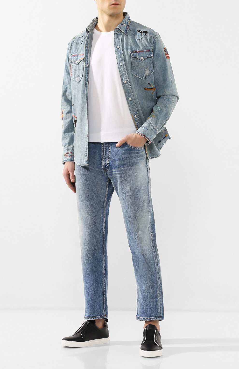 Джинсовая рубашка POLO RALPH LAUREN, арт. 710786275, фото 2