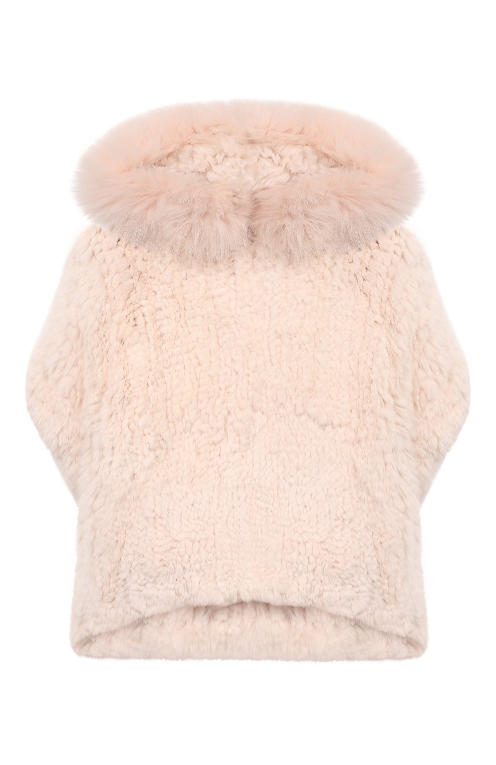 Пончо из кролика YVES SALOMON ENFANT, арт. 20WEC321XXKREX/12-14, фото 1