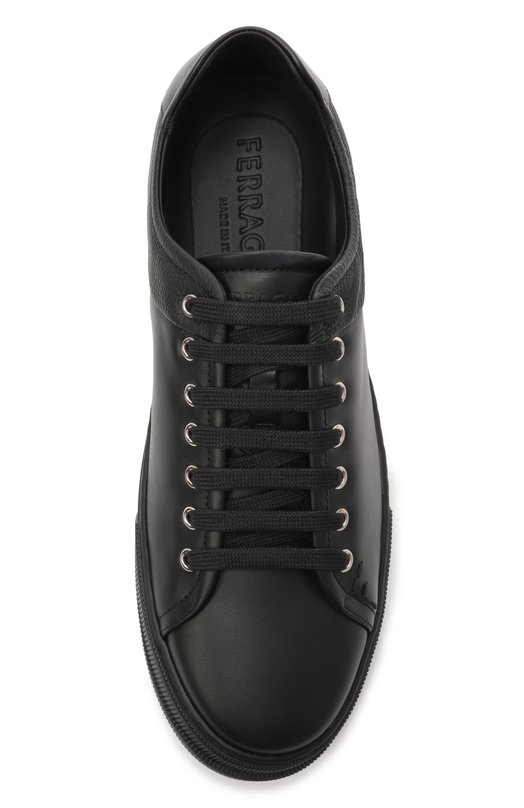 Кожаные кеды Cube Ferragamo 772429 Чёрный  772429 Фото 6
