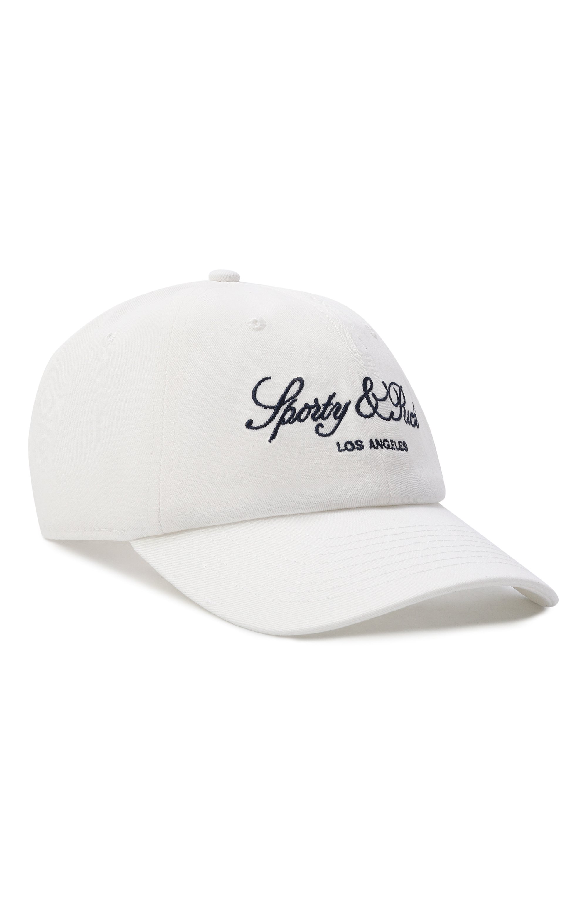 Хлопковая бейсболка SPORTY AND RICH кремового цвета по цене 10750 руб., арт. AC04076269WH37, фото 1 Хлопковая бейсболка SPORTY AND RICH, арт. AC04076269WH37, фото 1