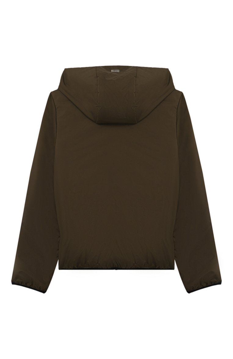 Детская ветровка HERNO хаки цвета, арт. GI000010X/12456/4A-8A | Фото 2 (Рукава: Длинные; Материал внешний: Синтетический материал; Материал подклада: Синтетический материал; Кросс-КТ: Лето, Ветровки; Ростовка одежда: 6 лет | 116 см, 8 лет | 128 см)