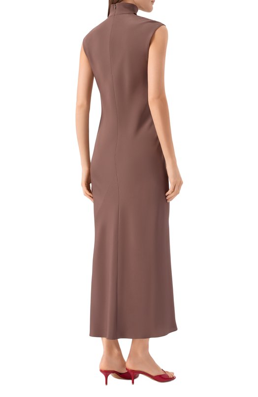 Шелковое платье Sashaverse D205/CH/1109.300/W Коричневый  D205/CH/1109.300/W Фото 3