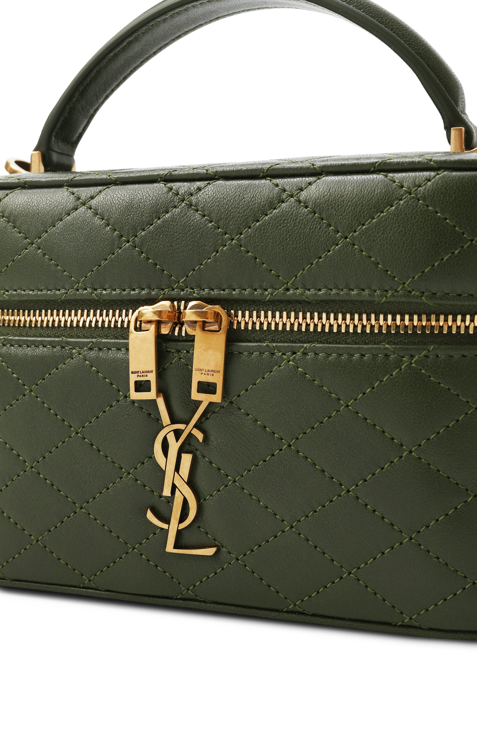 Сумка gaby SAINT LAURENT зеленого цвета по цене 285000 руб., арт. 766731/1EL07, фото 6 Сумка gaby SAINT LAURENT, арт. 766731/1EL07, фото 6