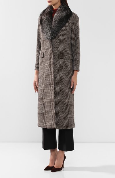 Пальто из смеси кашемира и шерсти KITON, арт. D48625K06954, фото 3