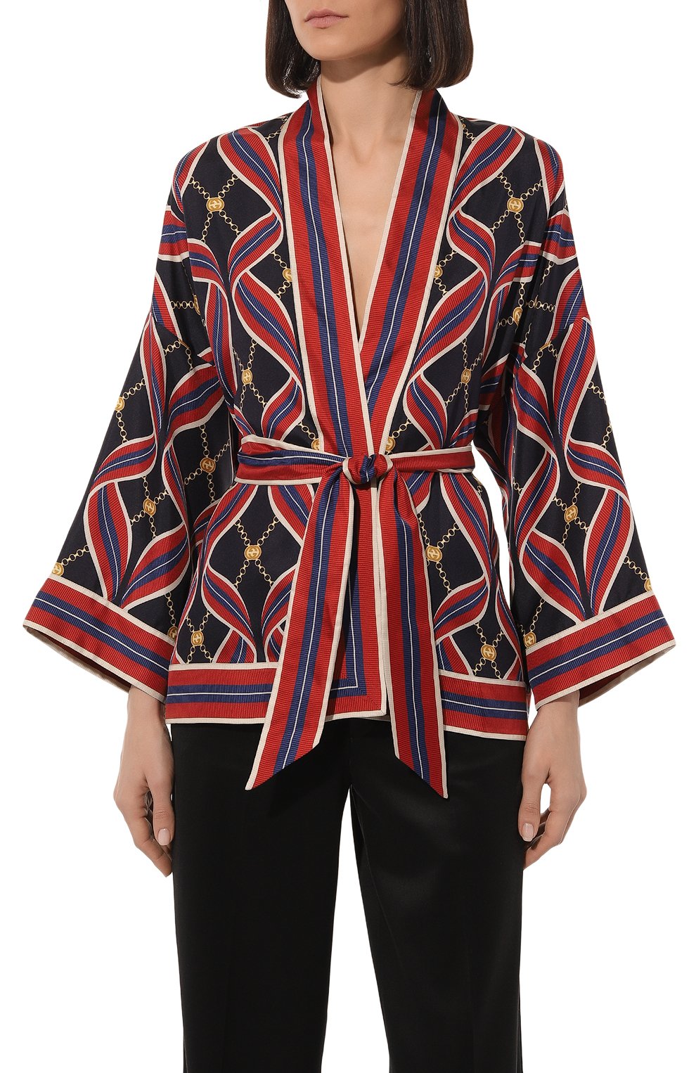 Шелковая блузка GUCCI, арт. 577094 ZAB43, фото 3