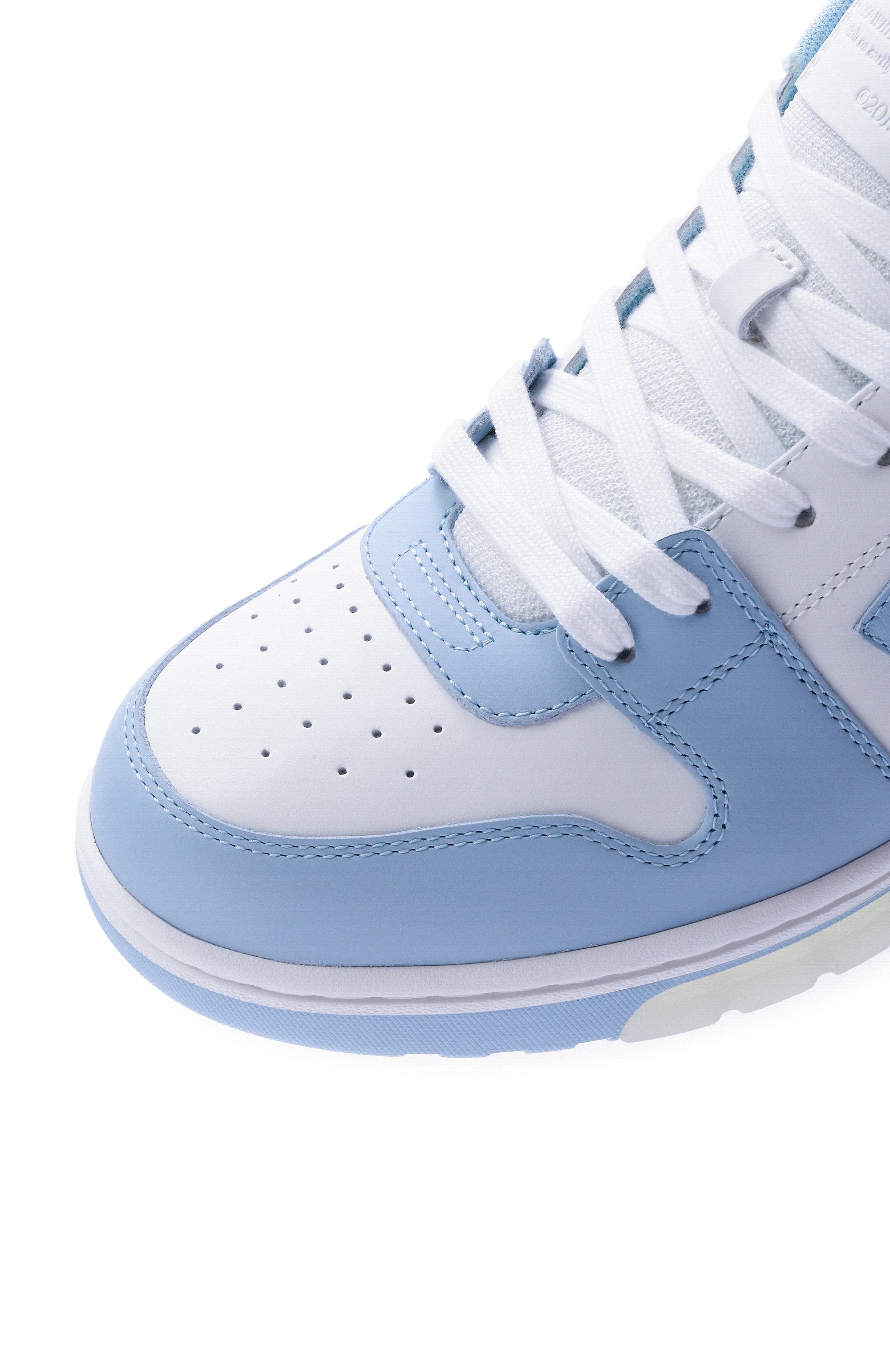 Кожаные кеды out of office OFF-WHITE, арт. 0MIA189C99LEA007, фото 7