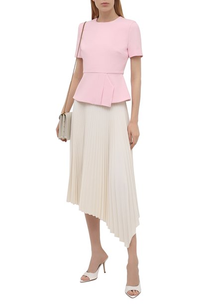 Топ ROLAND MOURET светло-розового цвета по цене 49950 руб., арт. SS21/S2288/F2196, фото 2 Топ ROLAND MOURET, арт. SS21/S2288/F2196, фото 2