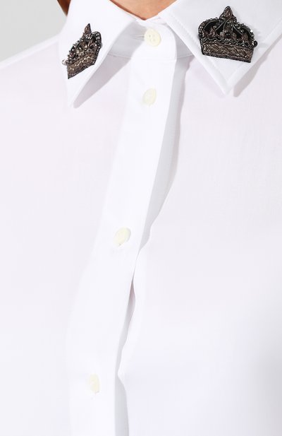 Хлопковая рубашка DOLCE & GABBANA, арт. F5G19Z/FUEAJ, фото 5