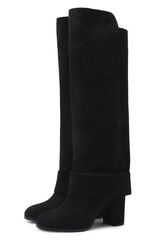 Замшевые сапоги Santoni WSNG71934HI2NIES Чёрный WSNG71934HI2NIES