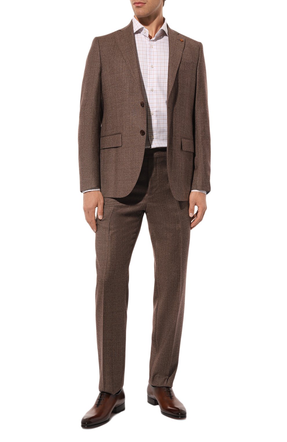 Кожаные оксфорды carter SANTONI, арт. MCCG18798FC1BNTG, фото 2