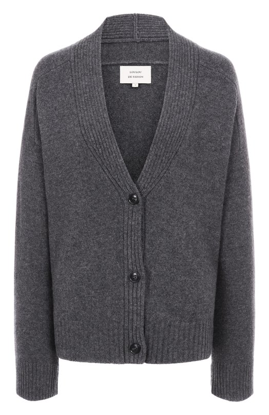 Кашемировый кардиган Loulou de Saison KAIA LDS Серый KAIA LDS