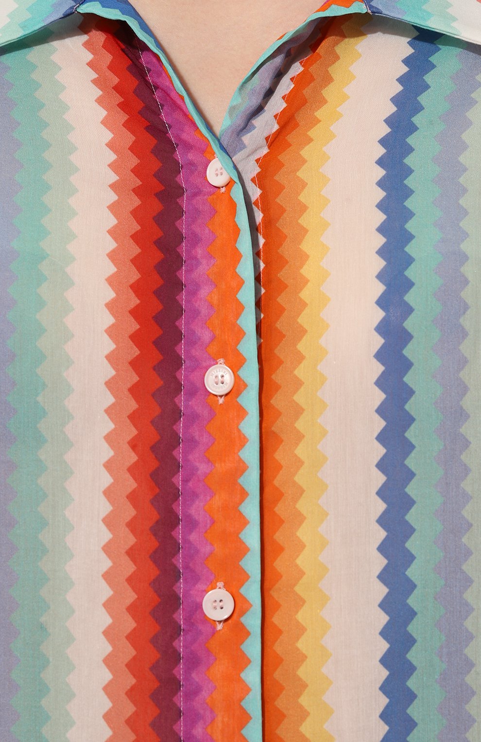 Блузка из хлопка и шелка MISSONI разноцветного цвета по цене 78150 руб., арт. MC24SK00/BW00PN, фото 5 Блузка из хлопка и шелка MISSONI, арт. MC24SK00/BW00PN, фото 5
