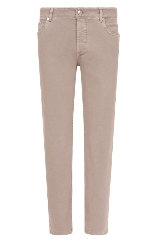 Джинсы Traditional Fit Brunello Cucinelli M277PB3210 Бежевый M277PB3210