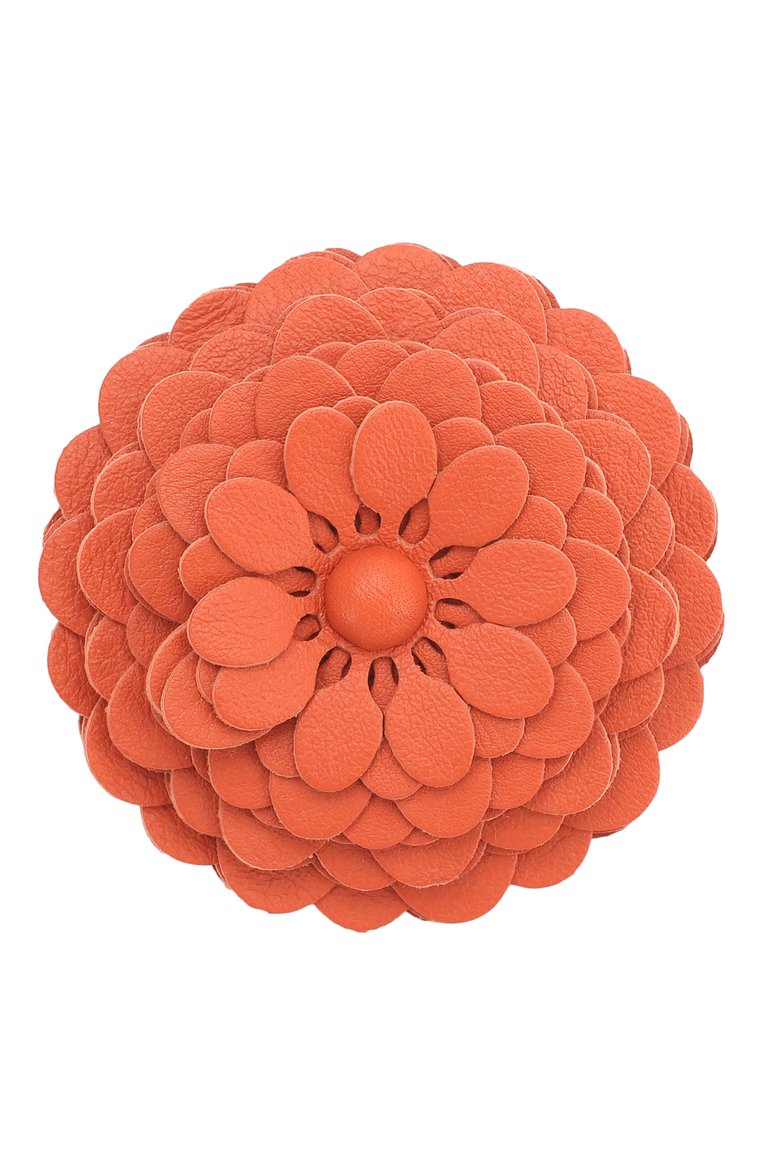 Женские украшение для сумки stud flower LOEWE оранжевого цвета, арт. N691232X02 | Фото 1 (Кросс-КТ: наклейка-сумка; Ошибки технического описания: Нет ширины, Нет высоты, Нет глубины; Материал: Натуральная кожа; Региональные ограничения белый список (Axapta Mercury): Не проставлено)
