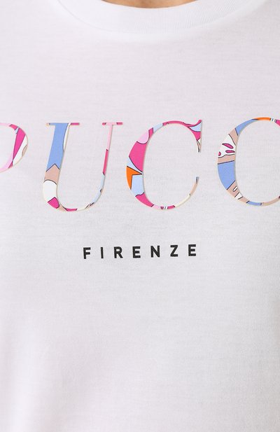 Хлопковая футболка EMILIO PUCCI, арт. 0EJP73/0E987, фото 5